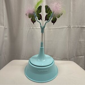 Catstages Interactive Teal Butterfly Feather Cat Toy